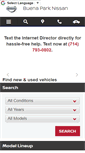 Mobile Screenshot of buenaparknissan.com